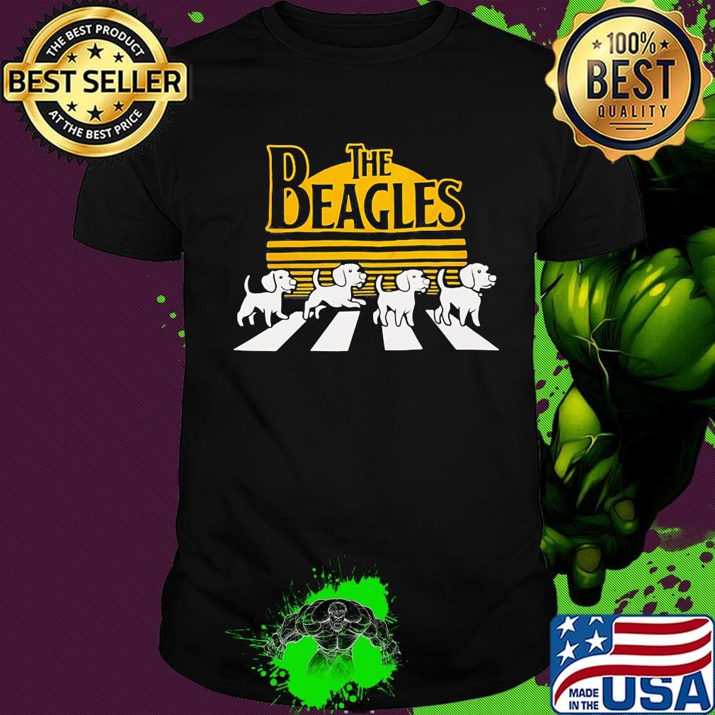 The beagles dogs abbey road vintage shirt