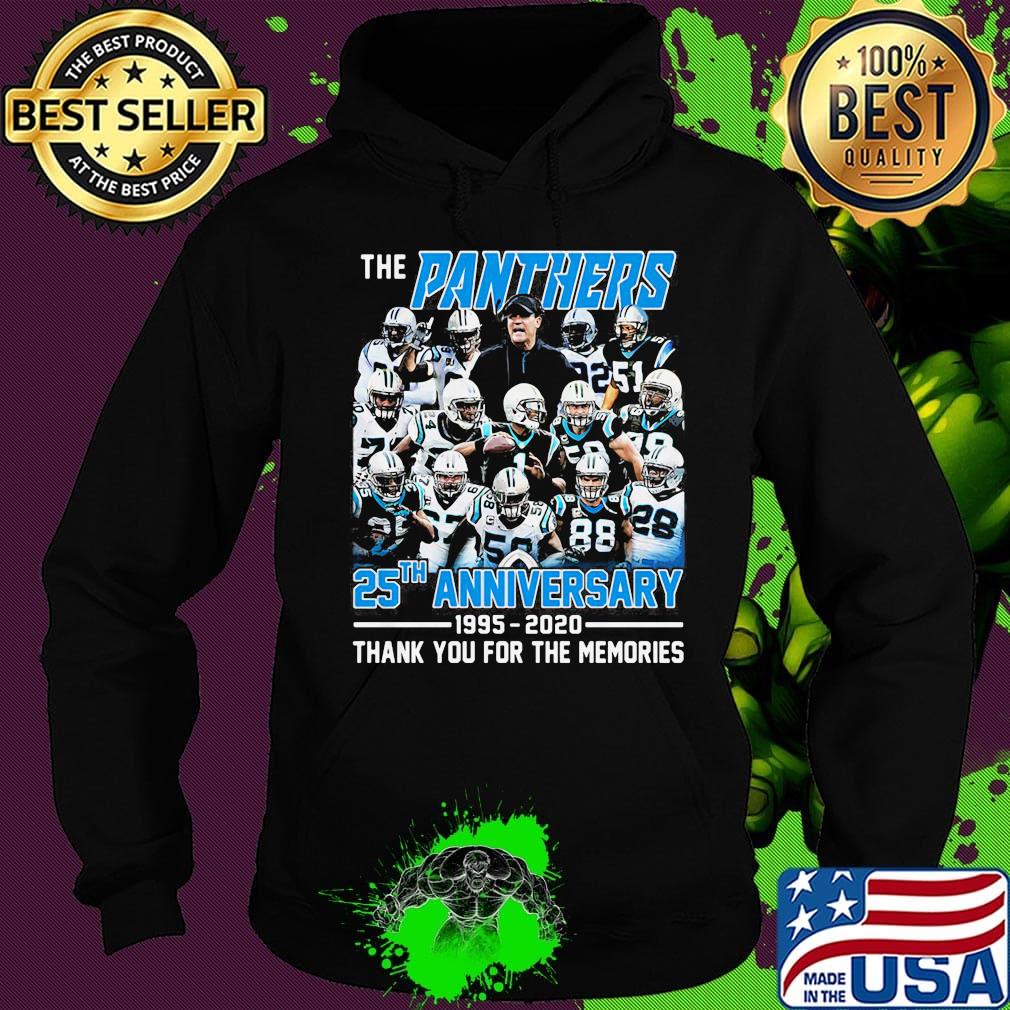 The carolina panthers 25th anniversary 1995 2020 thank you for the memories s Hoodie The carolina panthers 25th anniversary 1995 2020 thank you for the memories s Hoodie