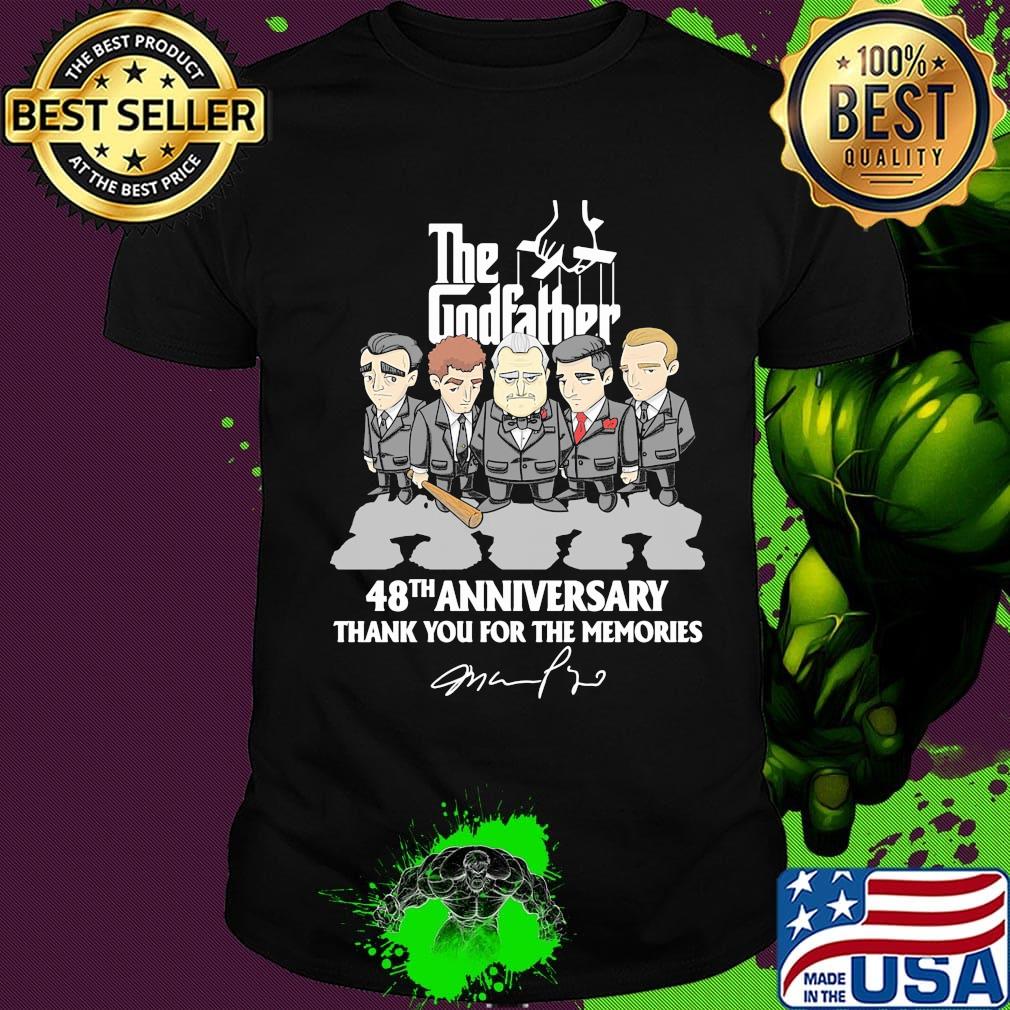 The godfather 48th anniversary thank you for the memories signatures shirt The godfather 48th anniversary thank you for the memories signatures shirt