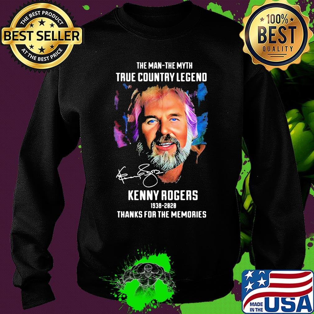 The man the myth true country legend kenny rogers 1938 2020 thanks for the memories signature s Sweater The man the myth true country legend kenny rogers 1938 2020 thanks for the memories signature s Sweater