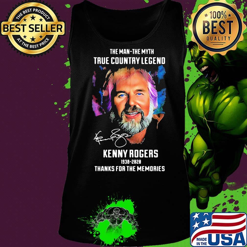The man the myth true country legend kenny rogers 1938 2020 thanks for the memories signature s Tank top The man the myth true country legend kenny rogers 1938 2020 thanks for the memories signature s Tank top