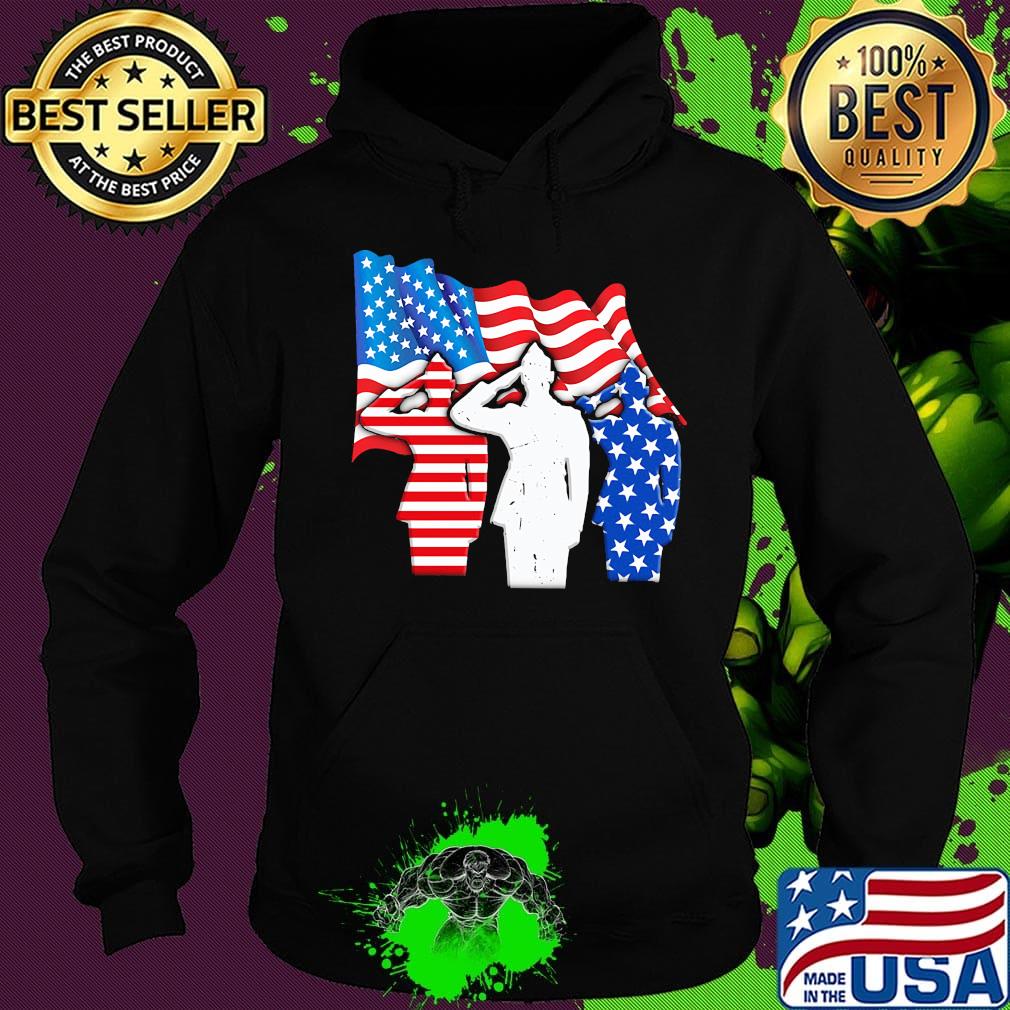 The Soldier Salutes American Flag Independence Day Shirt Hoodie The Soldier Salutes American Flag Independence Day Shirt Hoodie