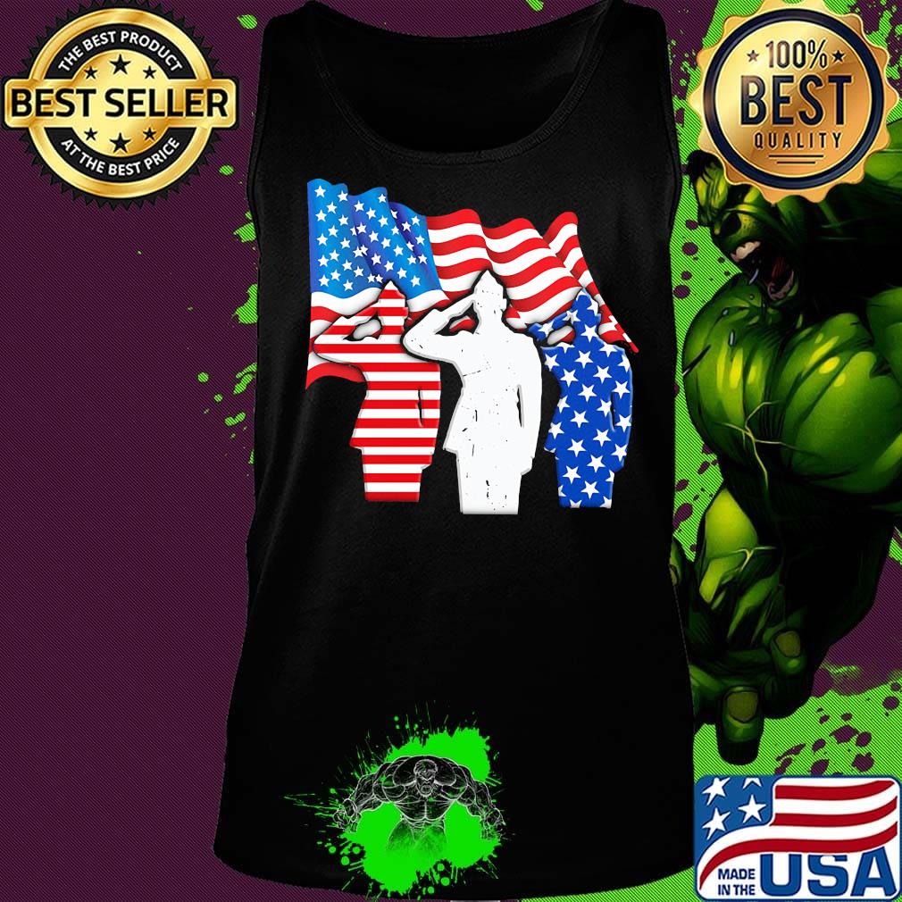 The Soldier Salutes American Flag Independence Day Shirt Tank top The Soldier Salutes American Flag Independence Day Shirt Tank top