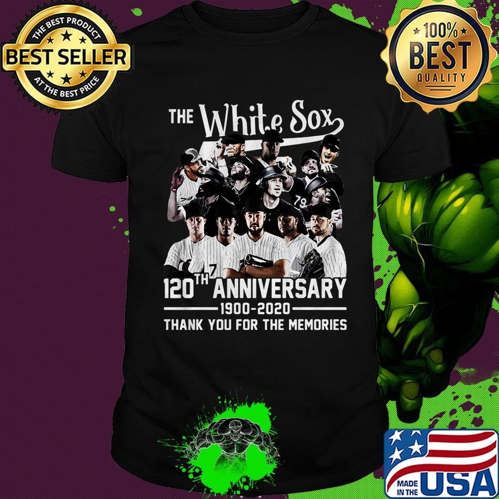 The white sox 120th anniversary 1900 2020 thank you for the memories shirt