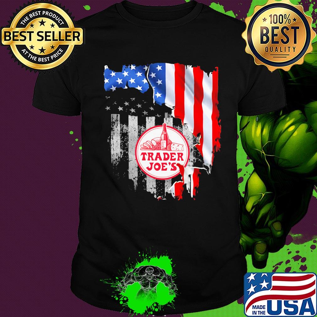 Trader joe's american flag independence day shirt
