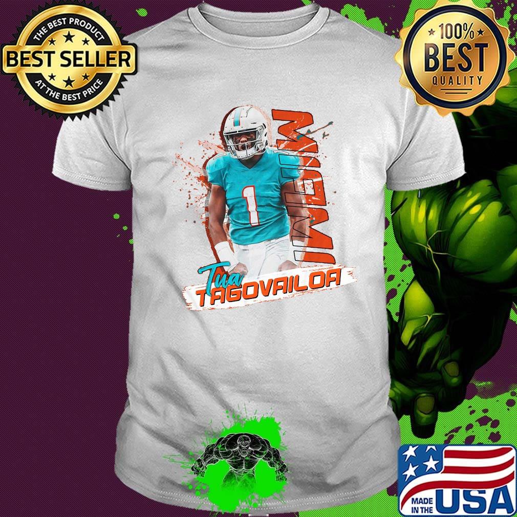 Tua tagovailoa 1 miami dolphins football shirt