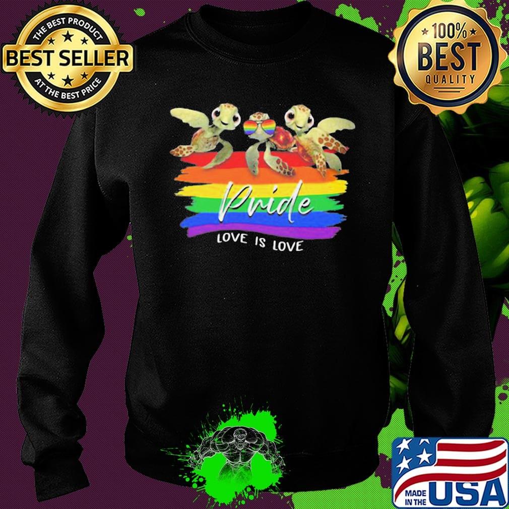 Turtle LGBT Pride Rainbow Love Is Love Shirt Sweater Turtle LGBT Pride Rainbow Love Is Love Shirt Sweater