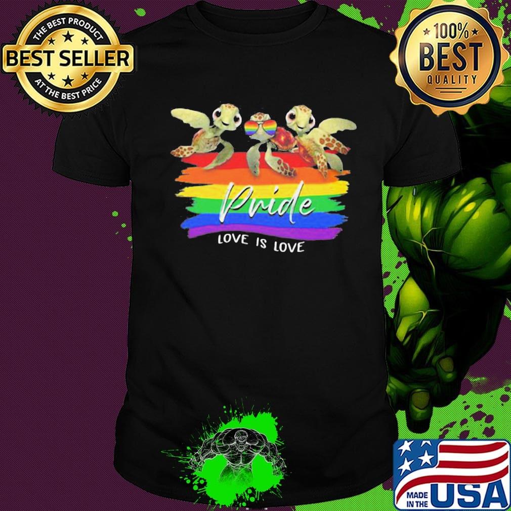 Turtle LGBT Pride Rainbow Love Is Love Shirt Turtle LGBT Pride Rainbow Love Is Love Shirt