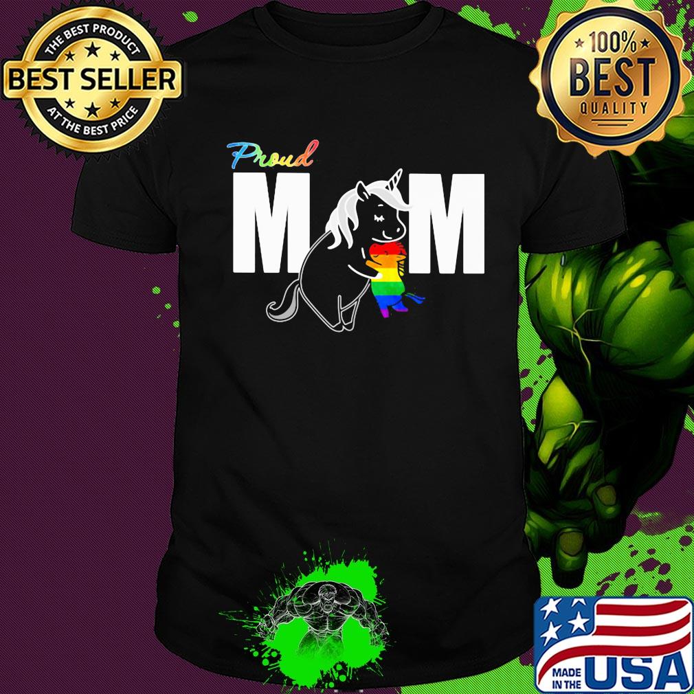 Unicorn proud mom lgbt shirt