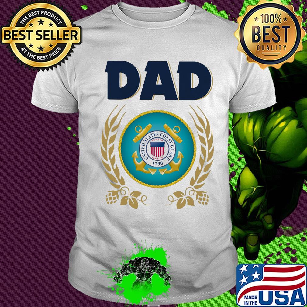United states coast guard 1790 dad shirt