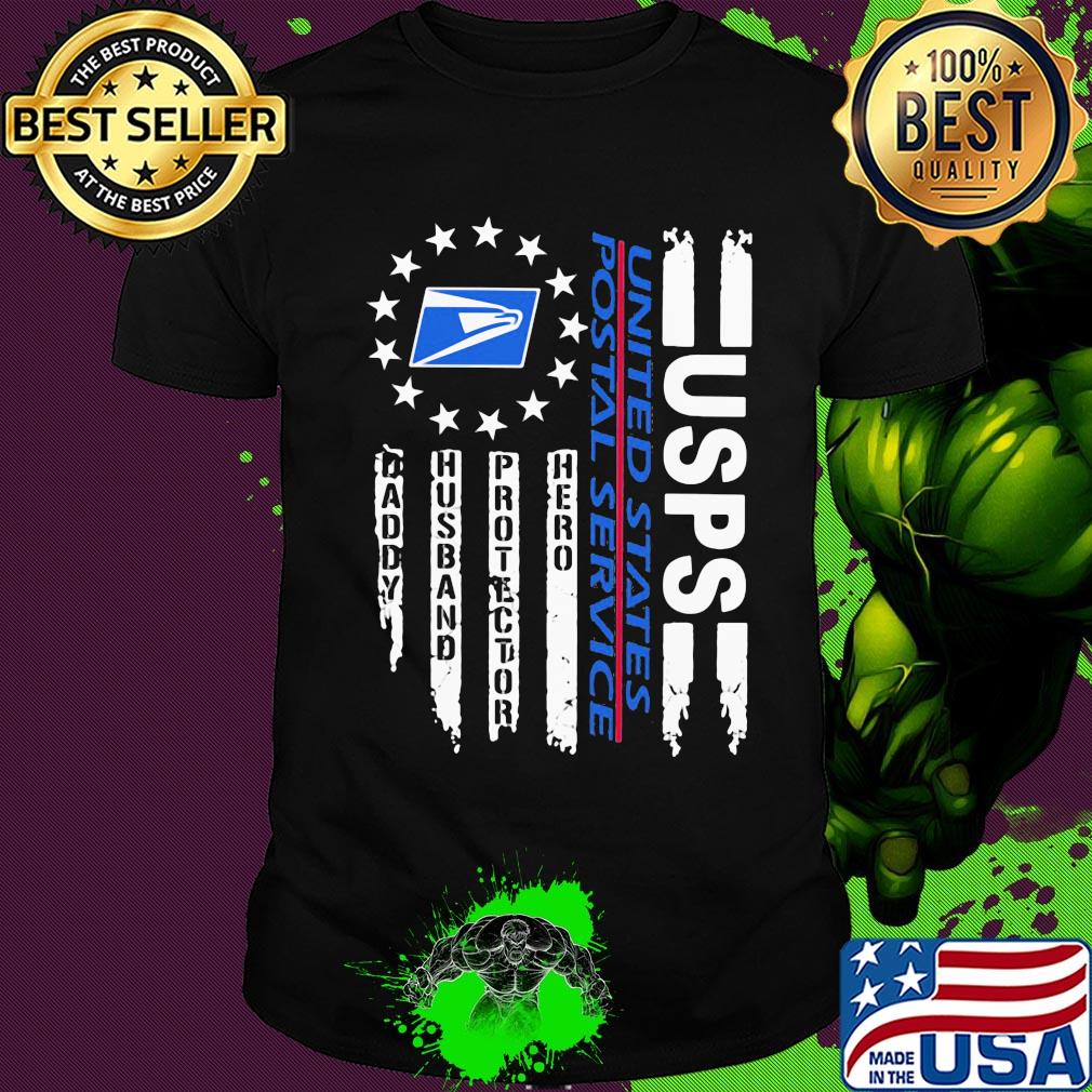 United states postal service daddy husband protector hero happy fathers day shirt