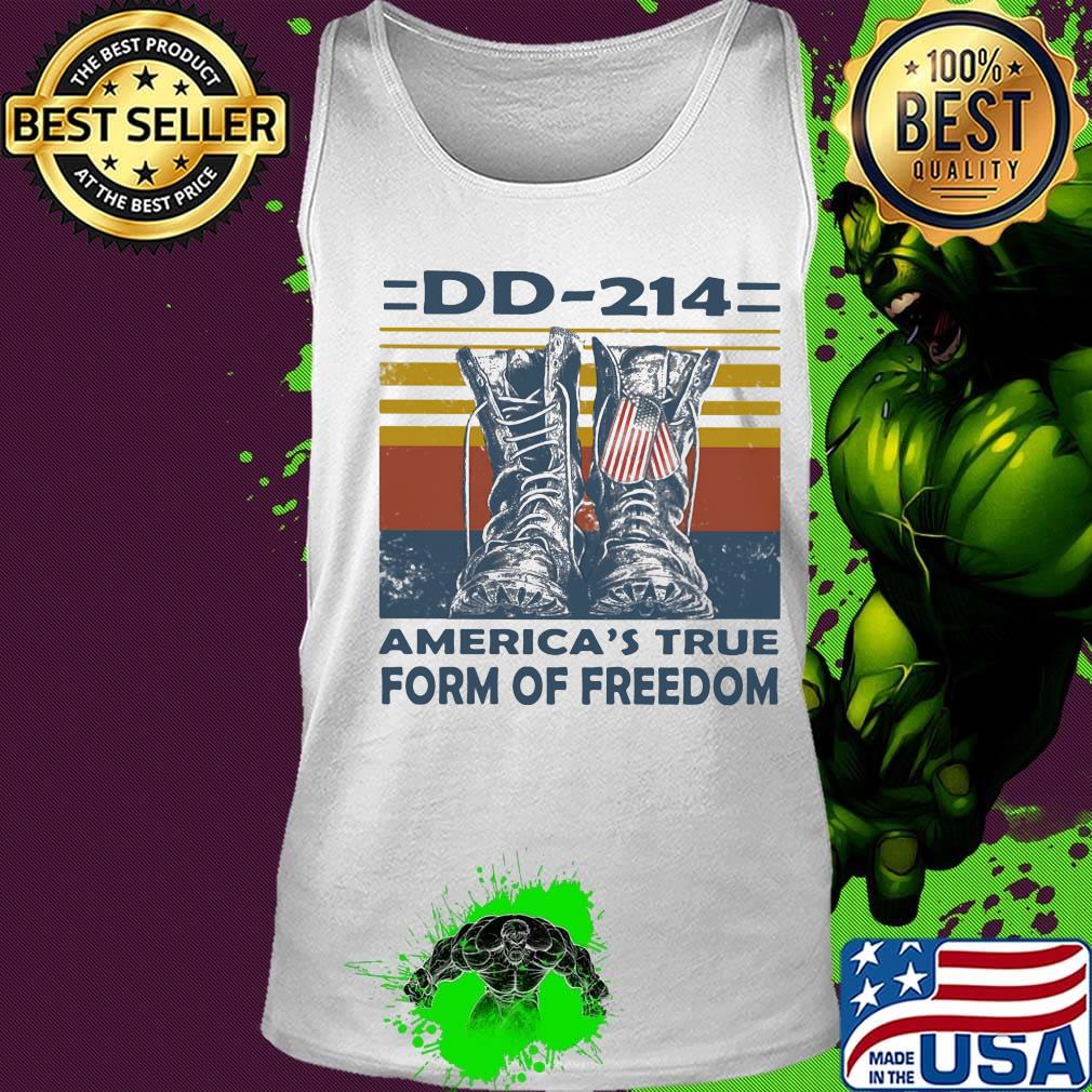 Veteran dd-214 america's true form of freedom independence day vintage retro s Tank top Veteran dd-214 america's true form of freedom independence day vintage retro s Tank top