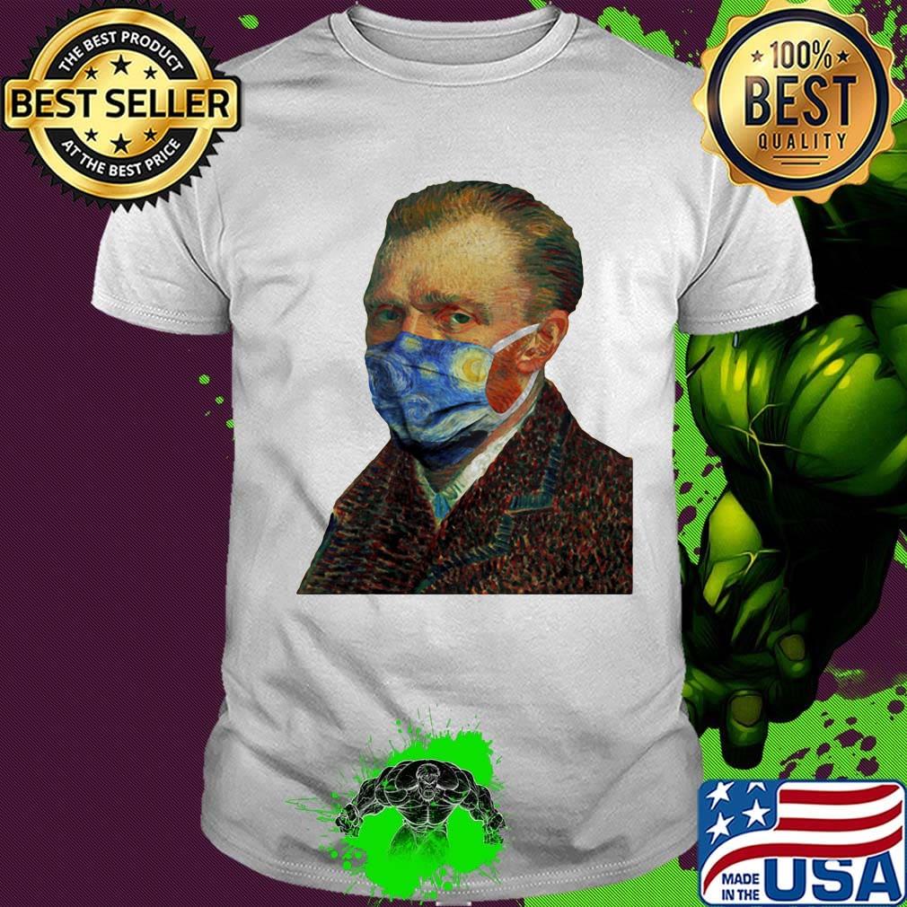 Vincent van gogh mask starry night 1889 shirt