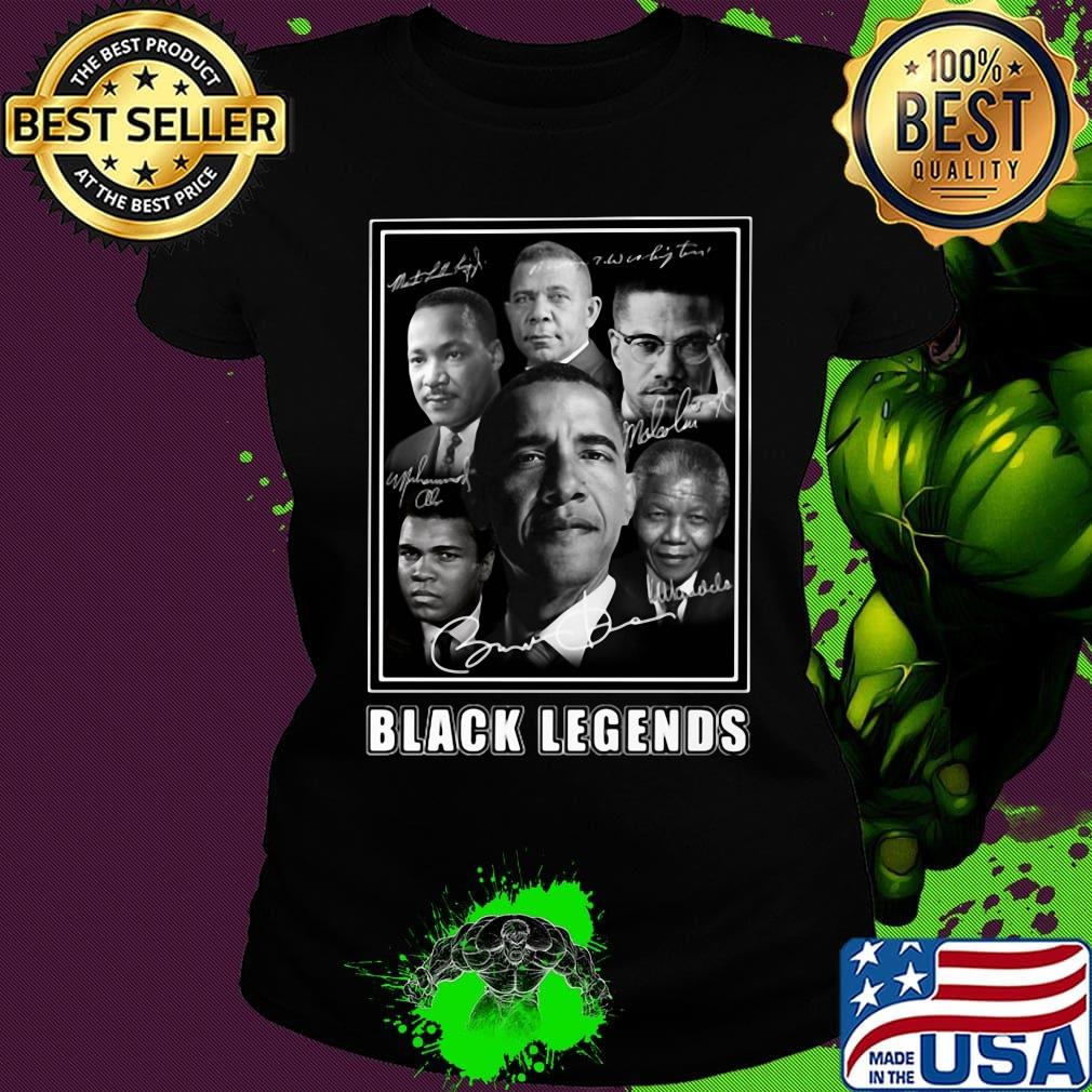 Vintage black history legends characters signatures s Ladies tee Vintage black history legends characters signatures s Ladies tee