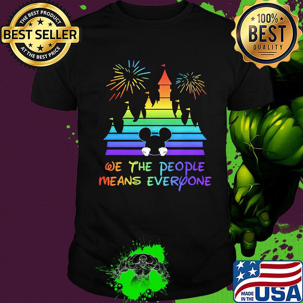 Walt disney mickey mouse we the people means everyone firework shirt