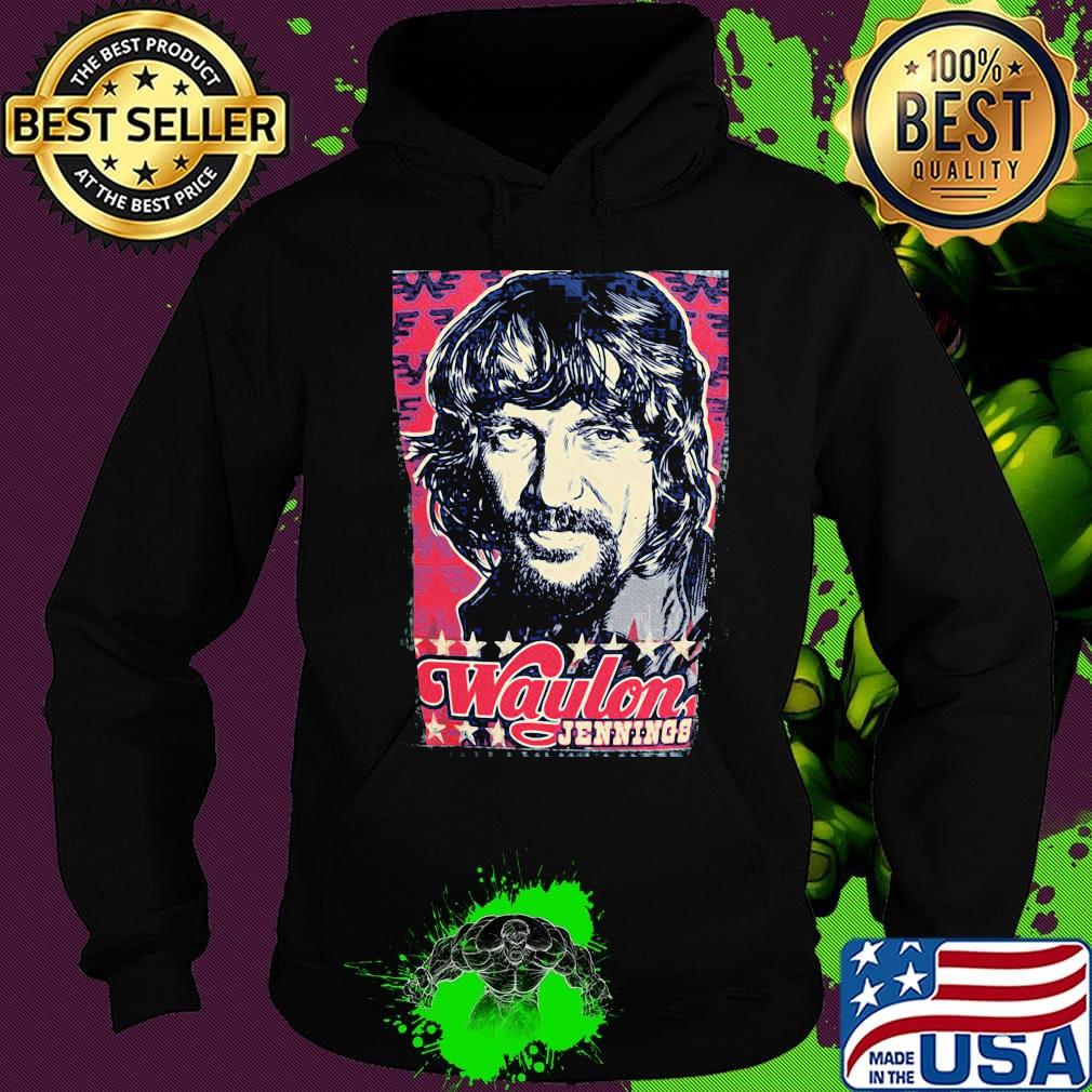 Waylon jennings stars art s Hoodie Waylon jennings stars art s Hoodie