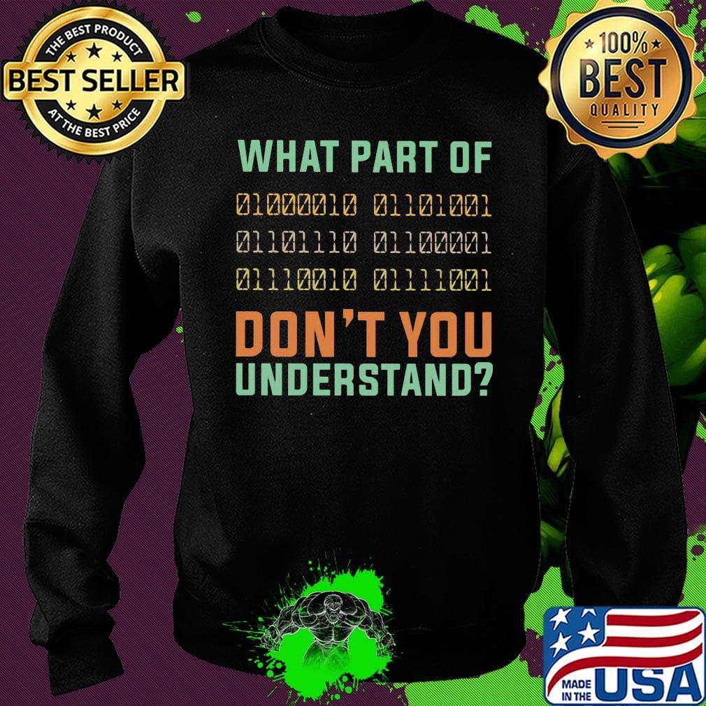 What part of don't you understand s Sweater What part of don't you understand s Sweater
