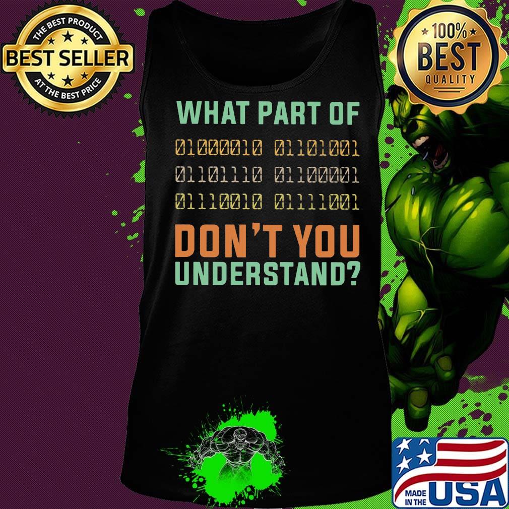 What part of don't you understand s Tank top What part of don't you understand s Tank top
