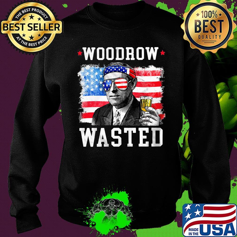 Woodrow wasted drinking 4th of july American flag s Sweater Woodrow wasted drinking 4th of july American flag s Sweater