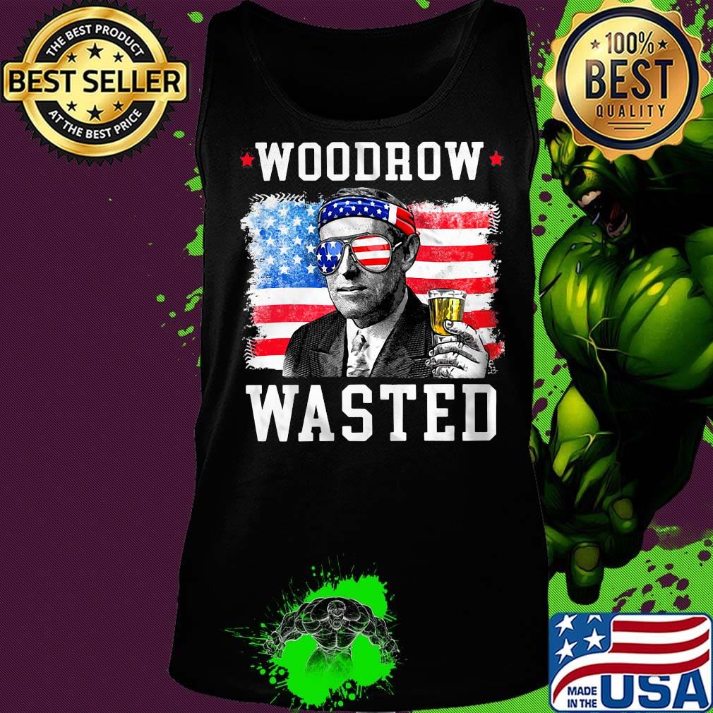 Woodrow wasted drinking 4th of july American flag s Tank top Woodrow wasted drinking 4th of july American flag s Tank top