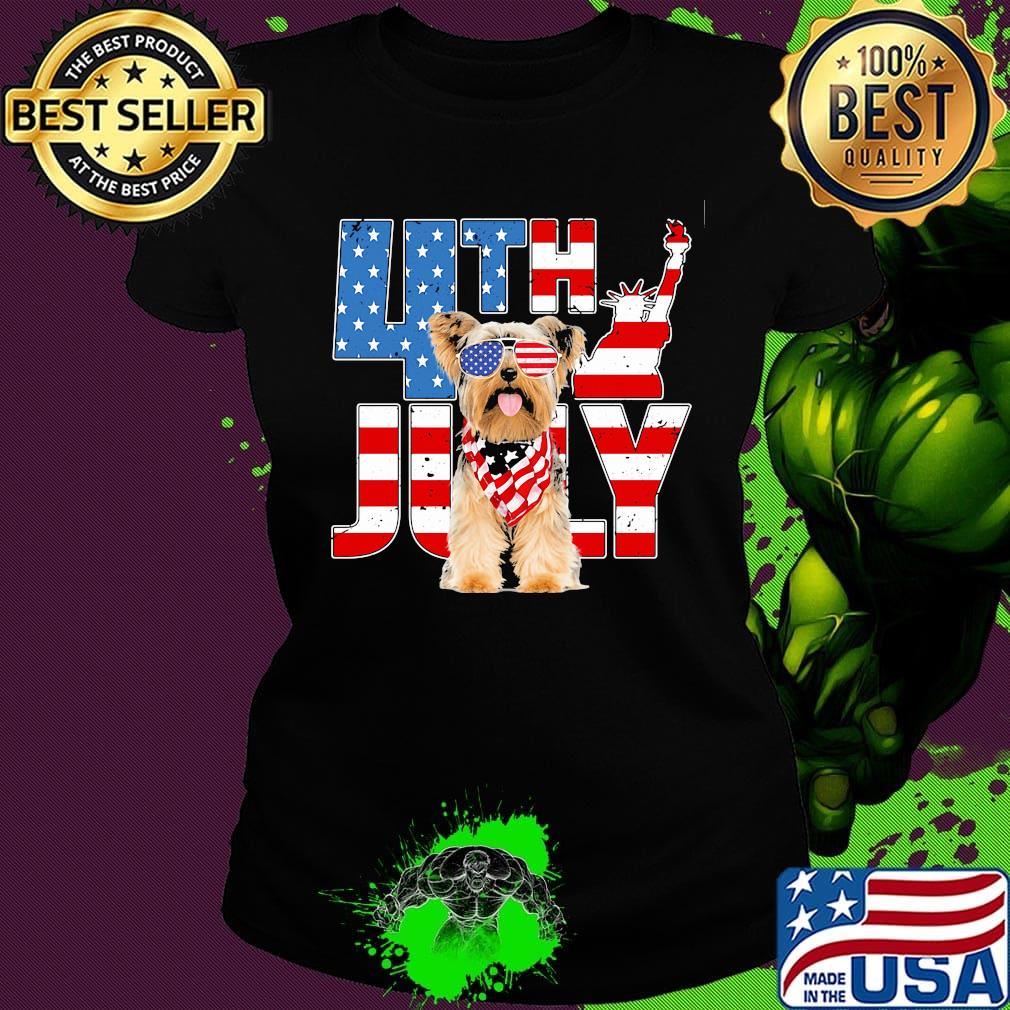 Yorkshire 4th July American flag veteran Independence day s Ladies tee Yorkshire 4th July American flag veteran Independence day s Ladies tee