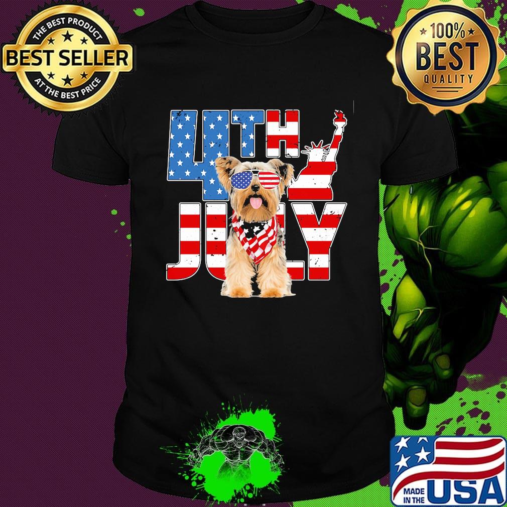 Yorkshire 4th July American flag veteran Independence day shirt