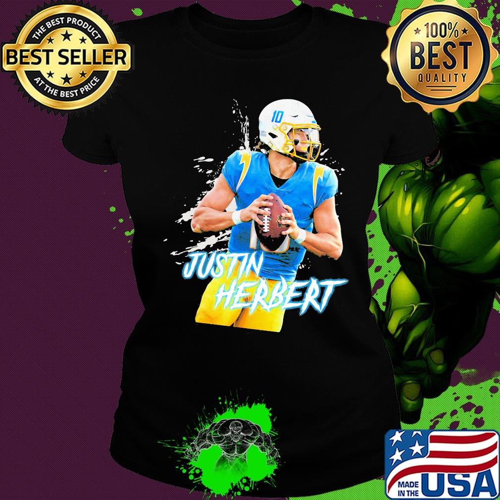 10 justin herbert los angeles football s Ladies tee 10 justin herbert los angeles football s Ladies tee