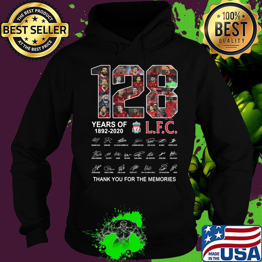 128 years of 1892 2020 liverpool football club players signatures s Hoodie 128 years of 1892 2020 liverpool football club players signatures s Hoodie
