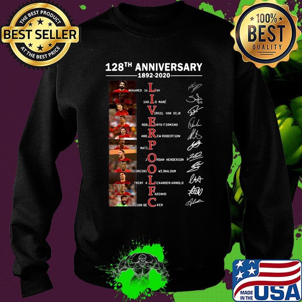 128th anniversary 1892 2020 liverpool fc players signatures s Sweater 128th anniversary 1892 2020 liverpool fc players signatures s Sweater