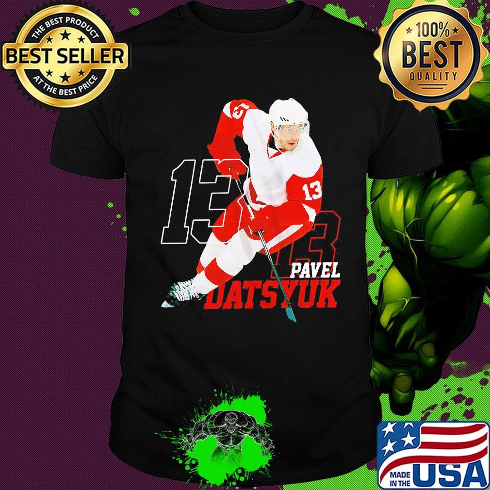 13 pavel datsyuk detroit red wings hockey shirt