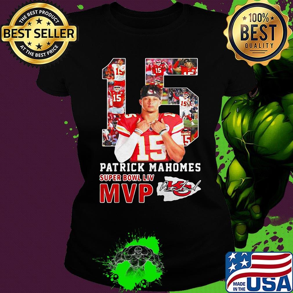 15 patrick mahomes super bowl liv mvp kansas city chiefs football signature s Ladies tee 15 patrick mahomes super bowl liv mvp kansas city chiefs football signature s Ladies tee