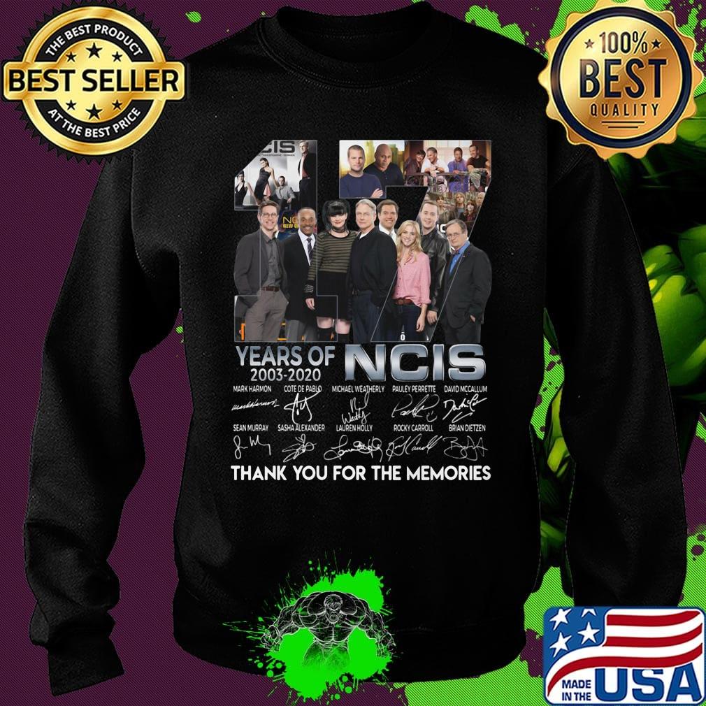 17 years of 2003-2020 NCIS thank you for the memories signature s Sweater 17 years of 2003-2020 NCIS thank you for the memories signature s Sweater