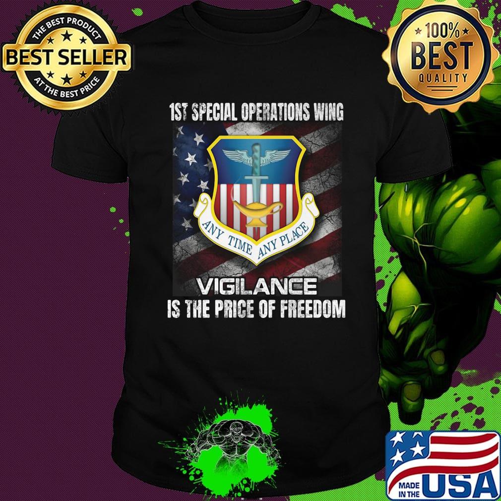 1st special operations wing vigilance is the price of freedom american flag independence day shirt