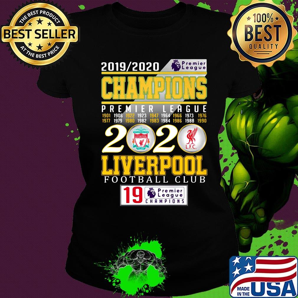 2019 2020 champions premier league 2020 liverpool football club logo s Ladies tee 2019 2020 champions premier league 2020 liverpool football club logo s Ladies tee