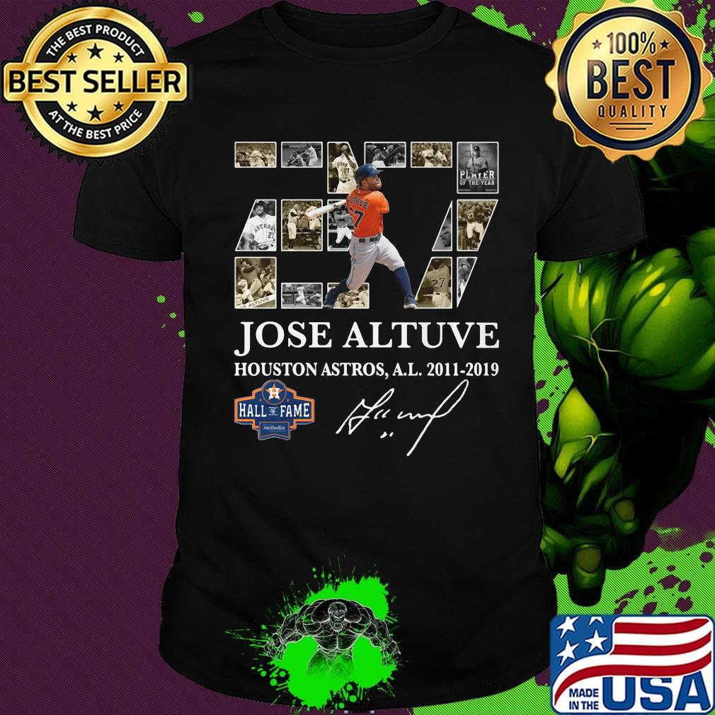 27 jose altuve houston astros al 2011 2019 signature shirt
