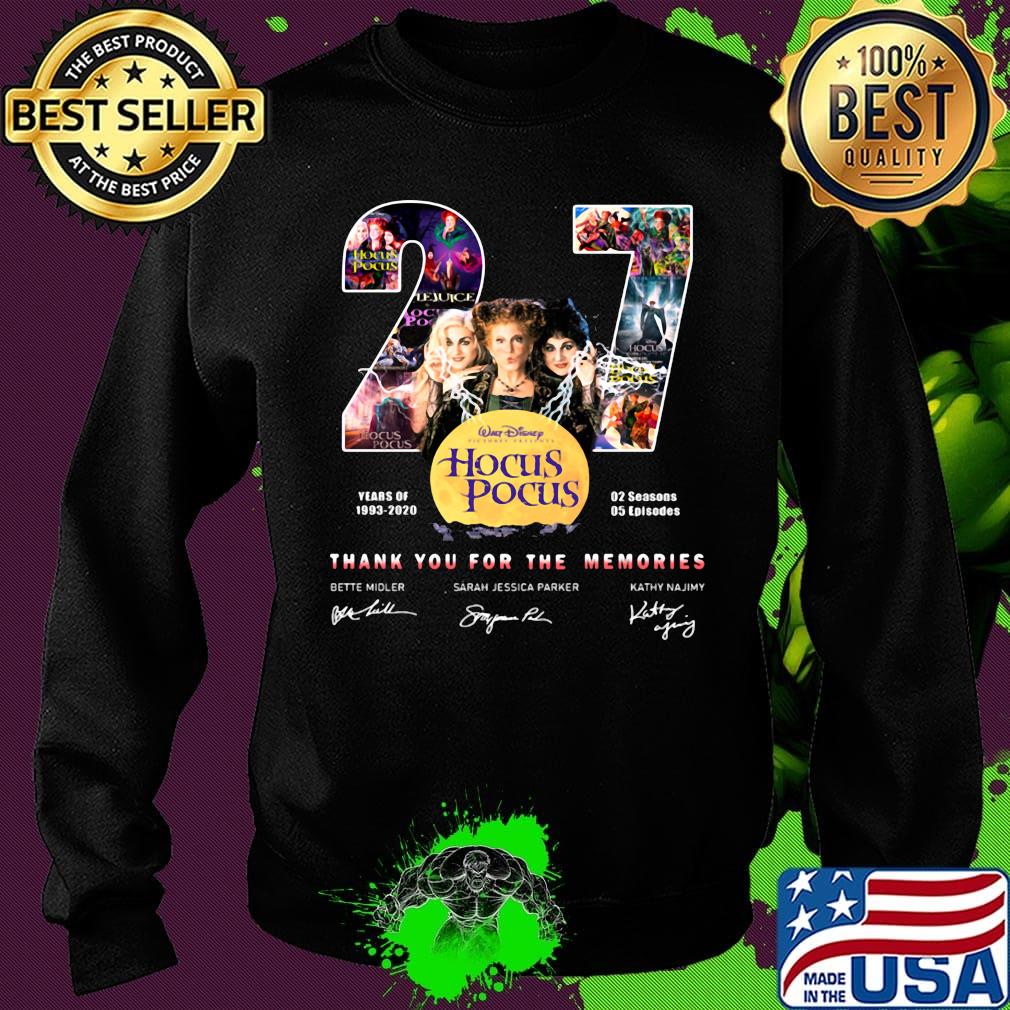 27 years of 1993 2020 02 seasons 05 episodes hocus pocus thank you for the memories signatures s Sweater 27 years of 1993 2020 02 seasons 05 episodes hocus pocus thank you for the memories signatures s Sweater