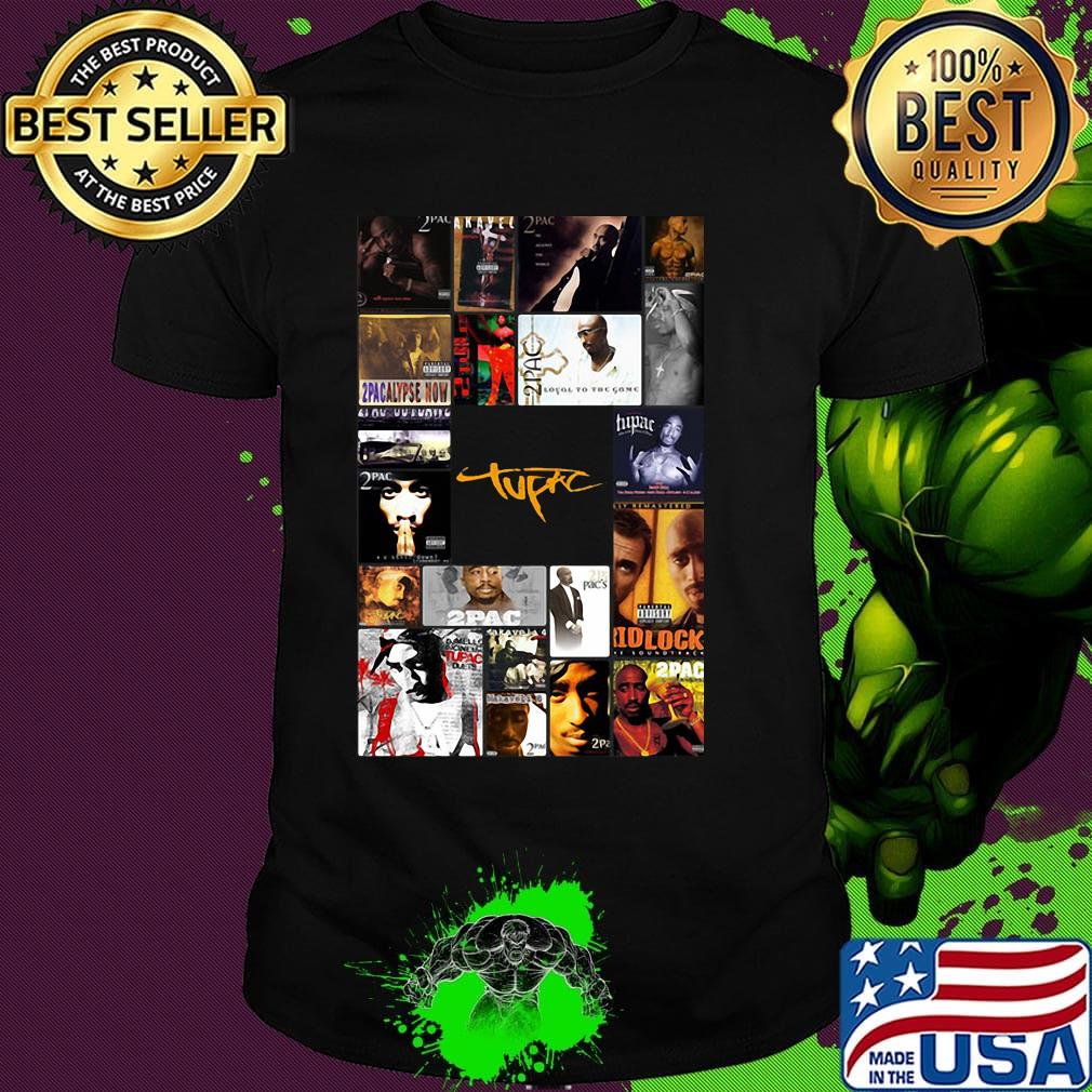 2pac tupac shakur rapper albums posters shirt