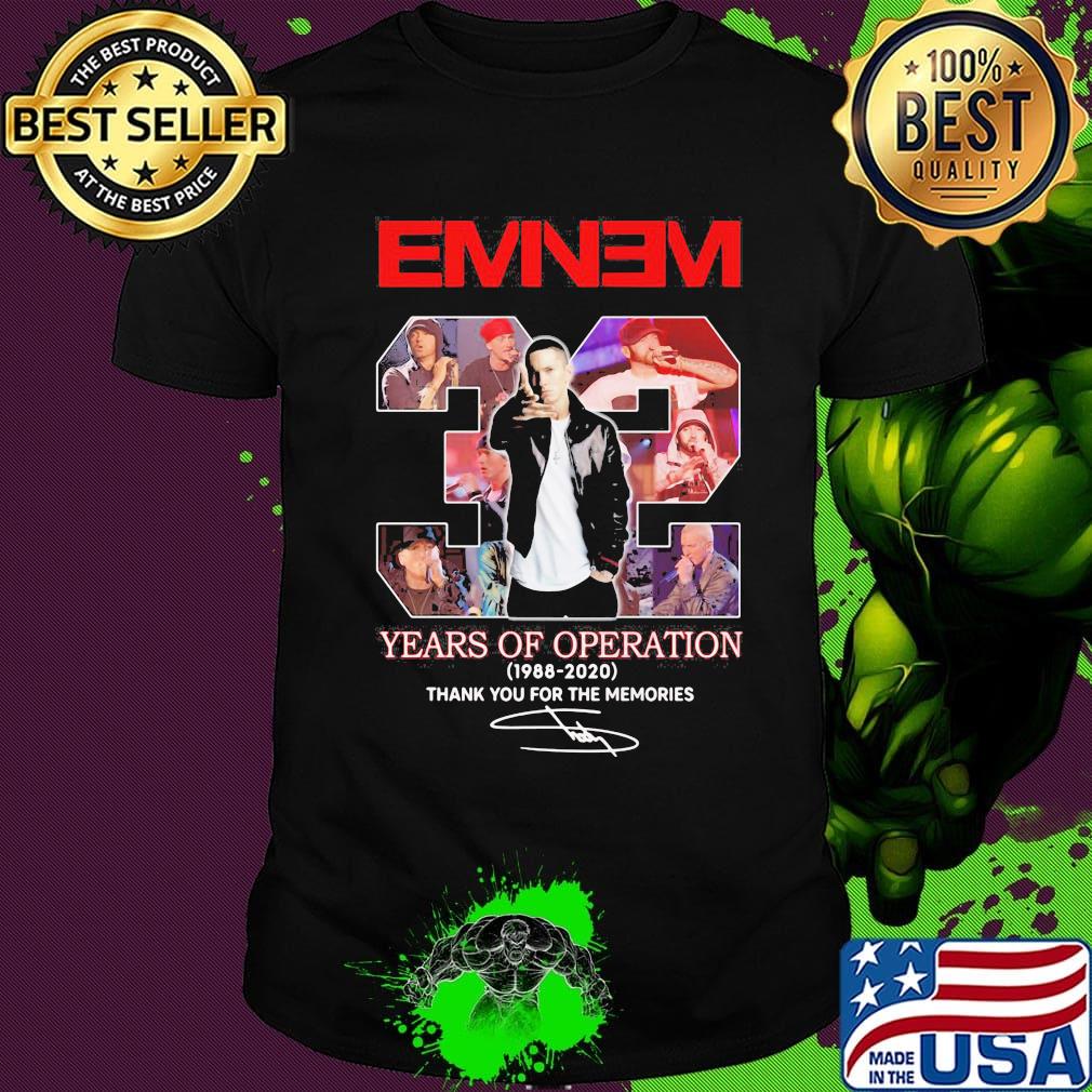 32 years of operation 1988-2020 signature thank you for the memories shirt