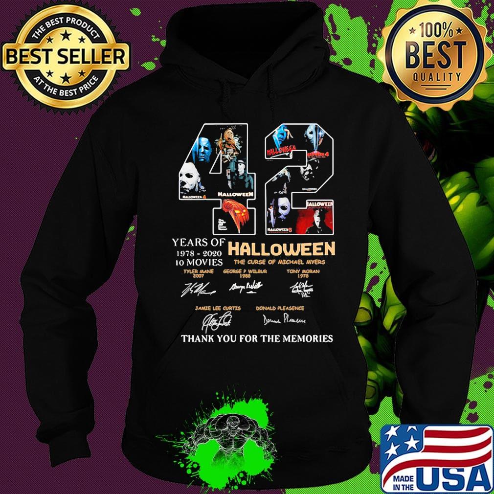 42 years of 1978 2020 10 moves halloween thank you for the memories signatures s Hoodie 42 years of 1978 2020 10 moves halloween thank you for the memories signatures s Hoodie