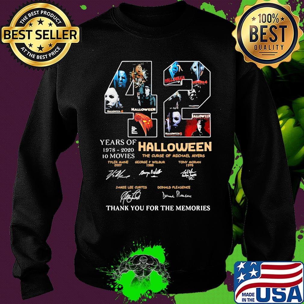 42 years of 1978 2020 10 moves halloween thank you for the memories signatures s Sweater 42 years of 1978 2020 10 moves halloween thank you for the memories signatures s Sweater