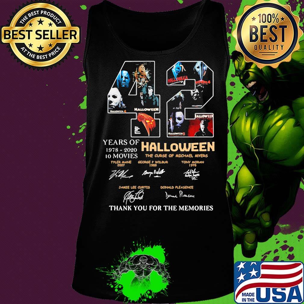 42 years of 1978 2020 10 moves halloween thank you for the memories signatures s Tank top 42 years of 1978 2020 10 moves halloween thank you for the memories signatures s Tank top