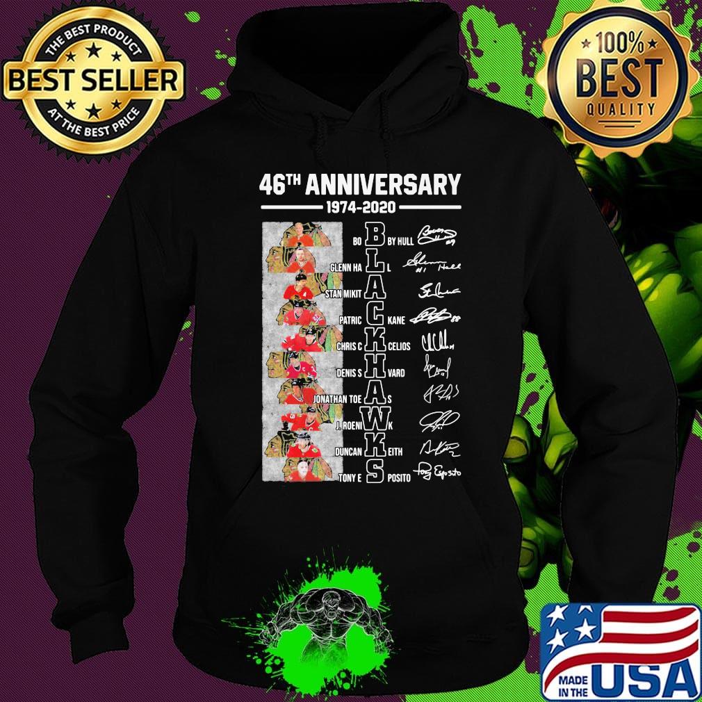 46th anniversary 1974 2020 washington blackhawks signatures s Hoodie 46th anniversary 1974 2020 washington blackhawks signatures s Hoodie
