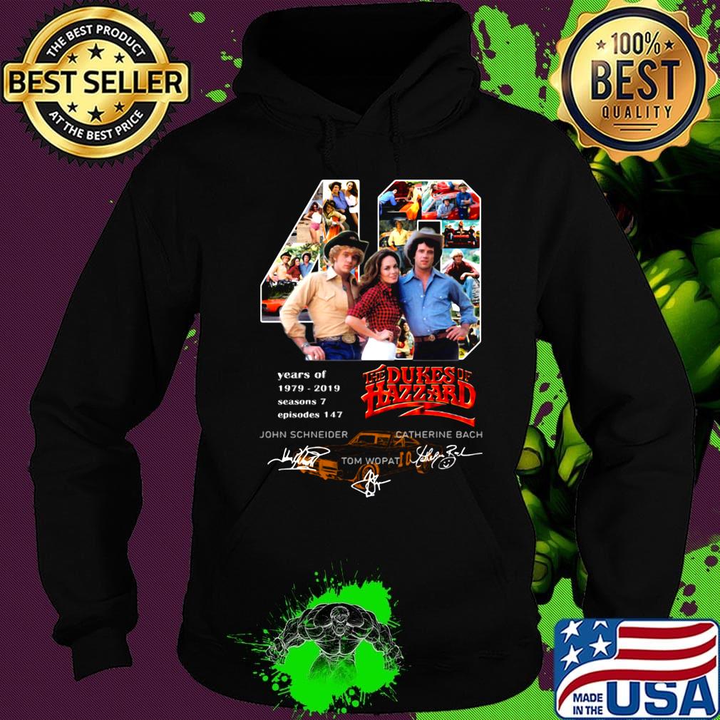 49 years of 1979 2019 seasons 7 episode 147 the dukes of hazzard signatures s Hoodie 49 years of 1979 2019 seasons 7 episode 147 the dukes of hazzard signatures s Hoodie