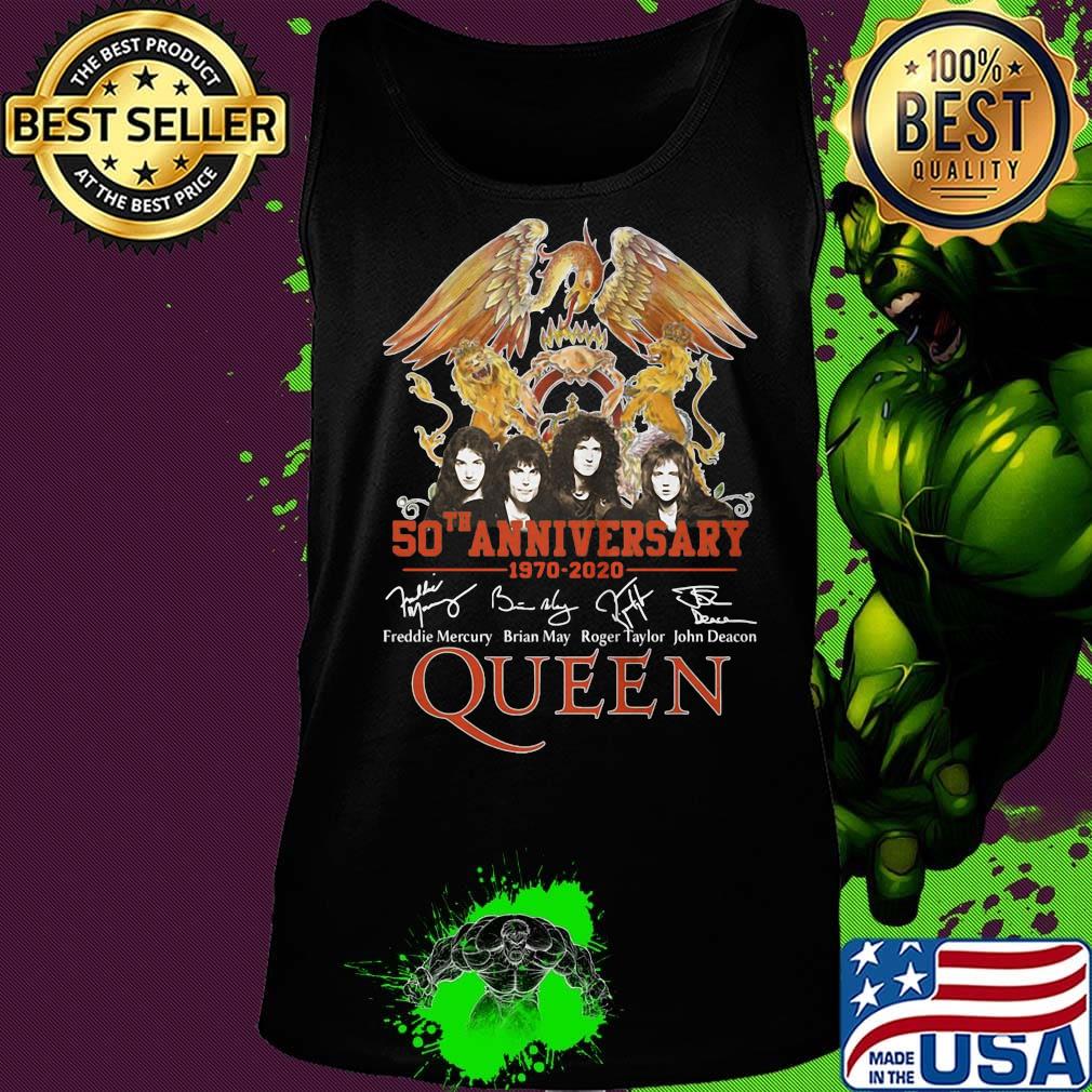 50th anniversary 1970 2020 queen band signatures s Tank top 50th anniversary 1970 2020 queen band signatures s Tank top