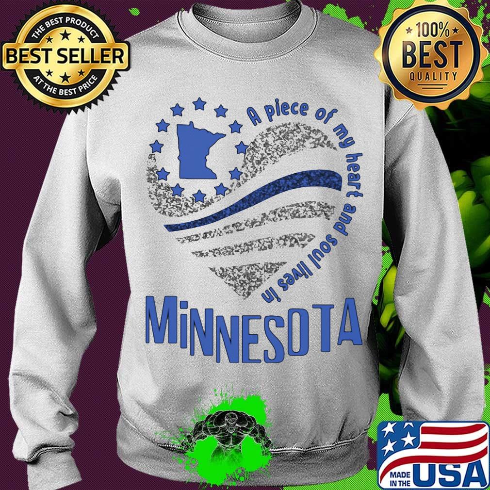 A piece of my heart and soul lives in Minnesota Map s Sweater A piece of my heart and soul lives in Minnesota Map s Sweater