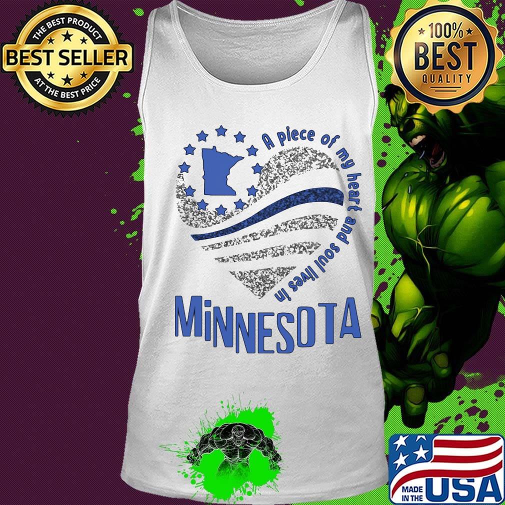 A piece of my heart and soul lives in Minnesota Map s Tank top A piece of my heart and soul lives in Minnesota Map s Tank top