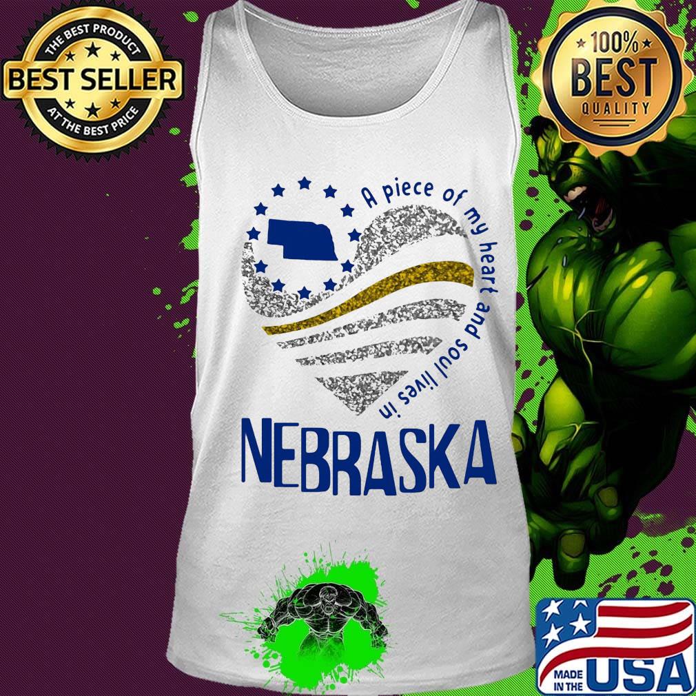 A piece of my heart and soul lives in Nebraska Map s Tank top A piece of my heart and soul lives in Nebraska Map s Tank top