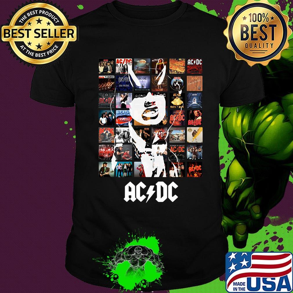 Acdc band bon scott rock singer shirt