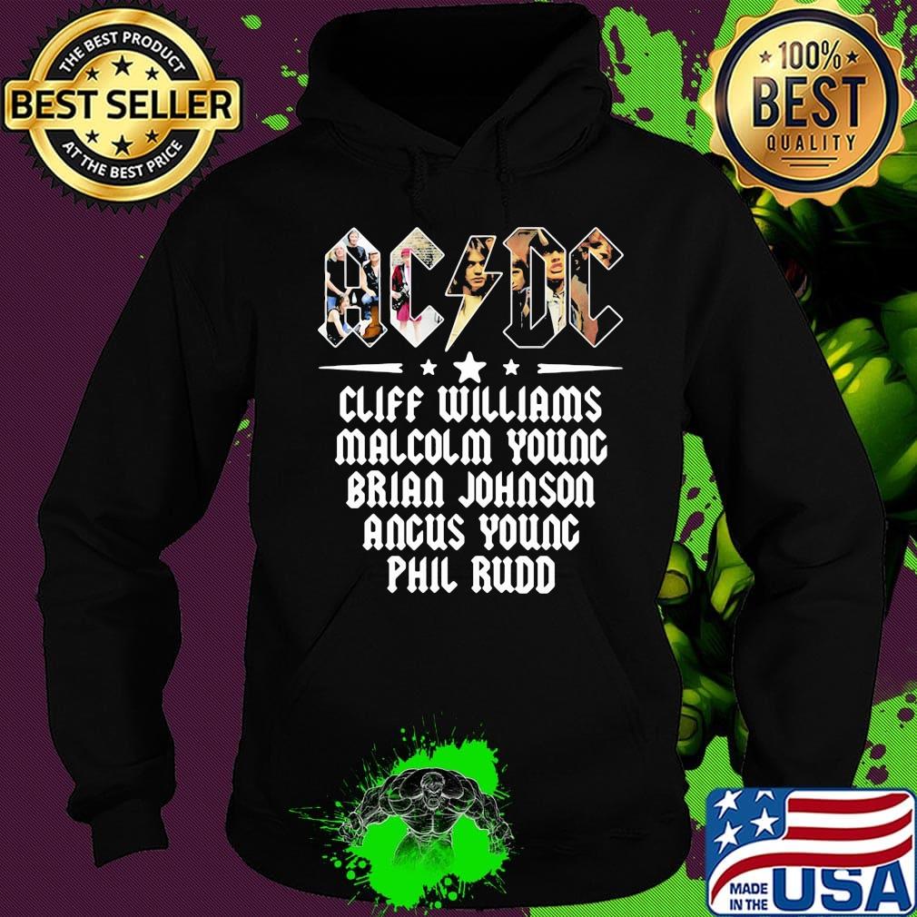 Acdc band cliff williams malcolm young brian johnson angus young phil rudd s Hoodie Acdc band cliff williams malcolm young brian johnson angus young phil rudd s Hoodie