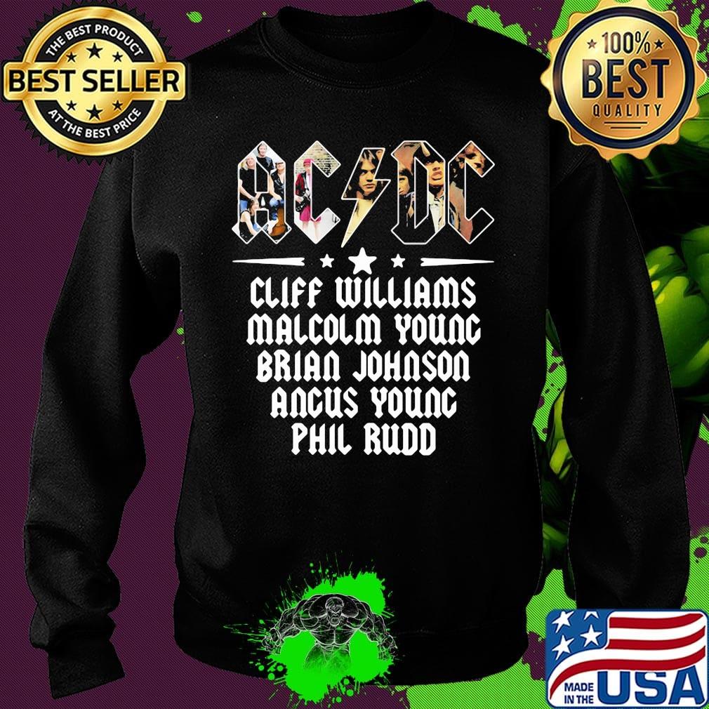 Acdc band cliff williams malcolm young brian johnson angus young phil rudd s Sweater Acdc band cliff williams malcolm young brian johnson angus young phil rudd s Sweater